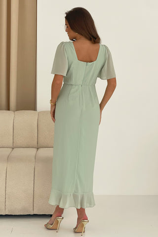 Heidi Dress Sage - Image 2