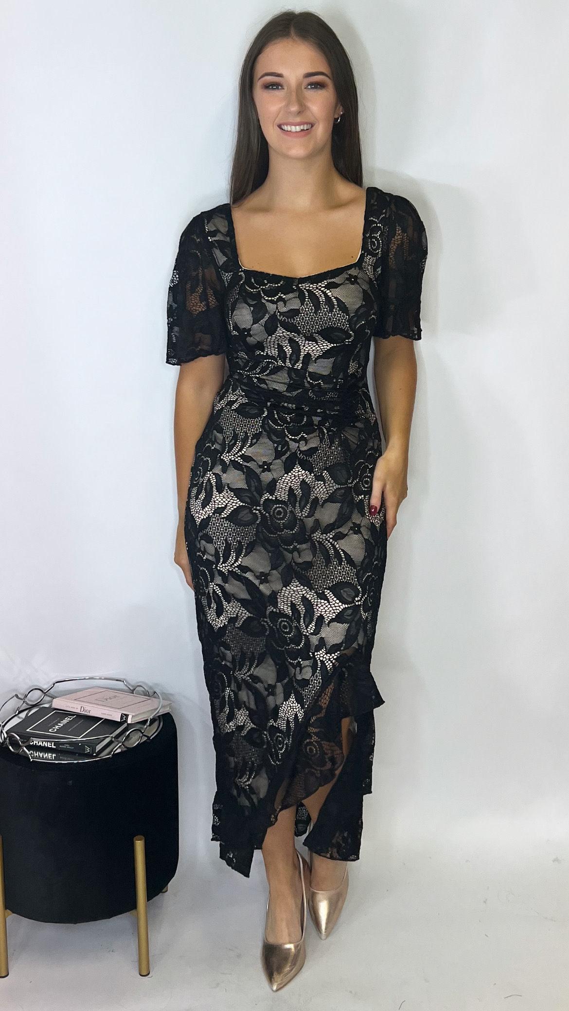 Heidi Black Lace Dress