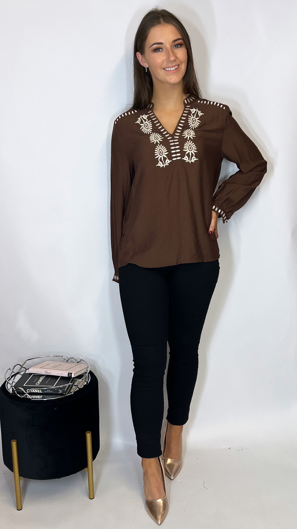Marlowe Top Brown - Image 2