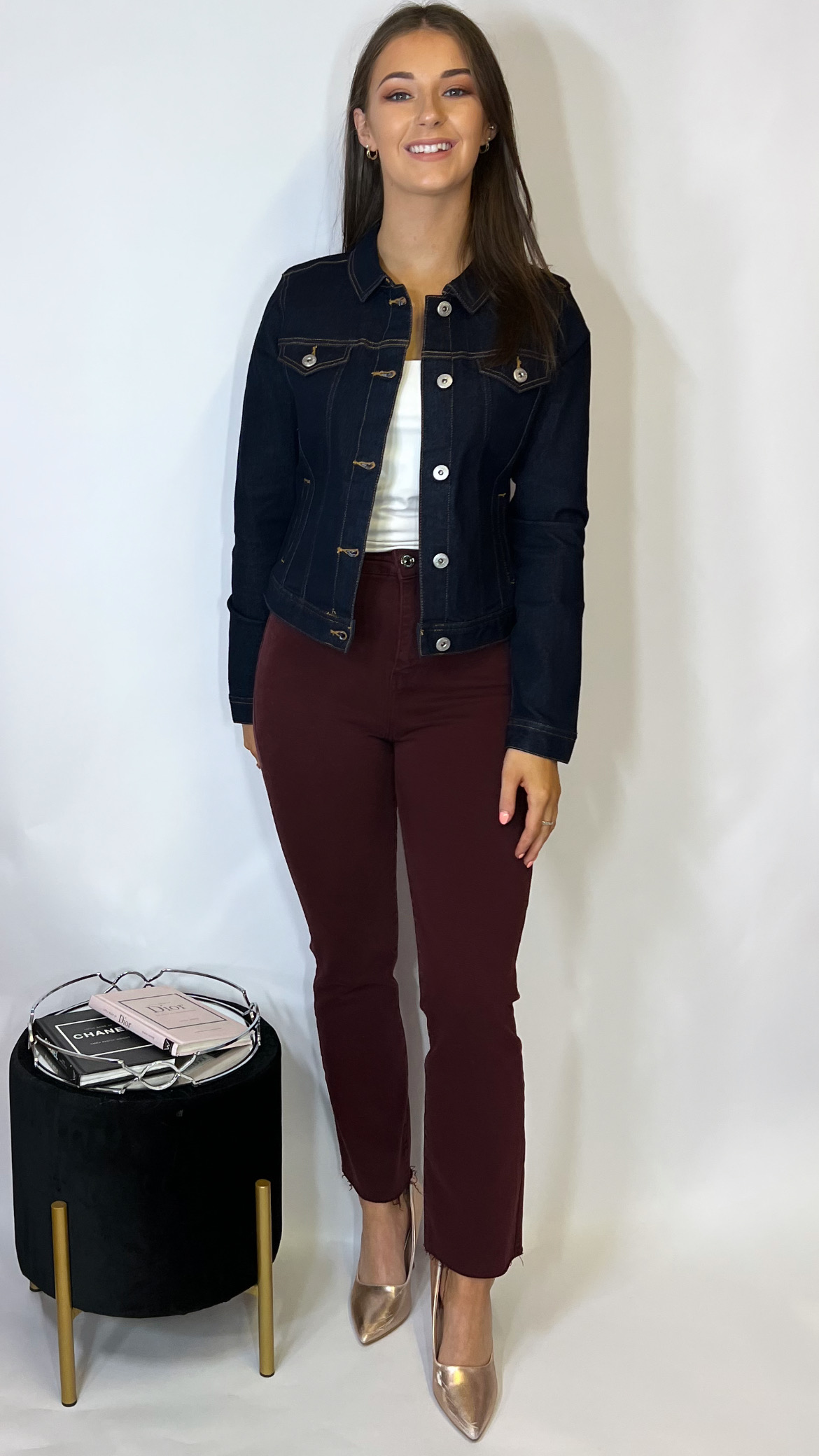 Ichi Dark Denim Jacket - Image 2