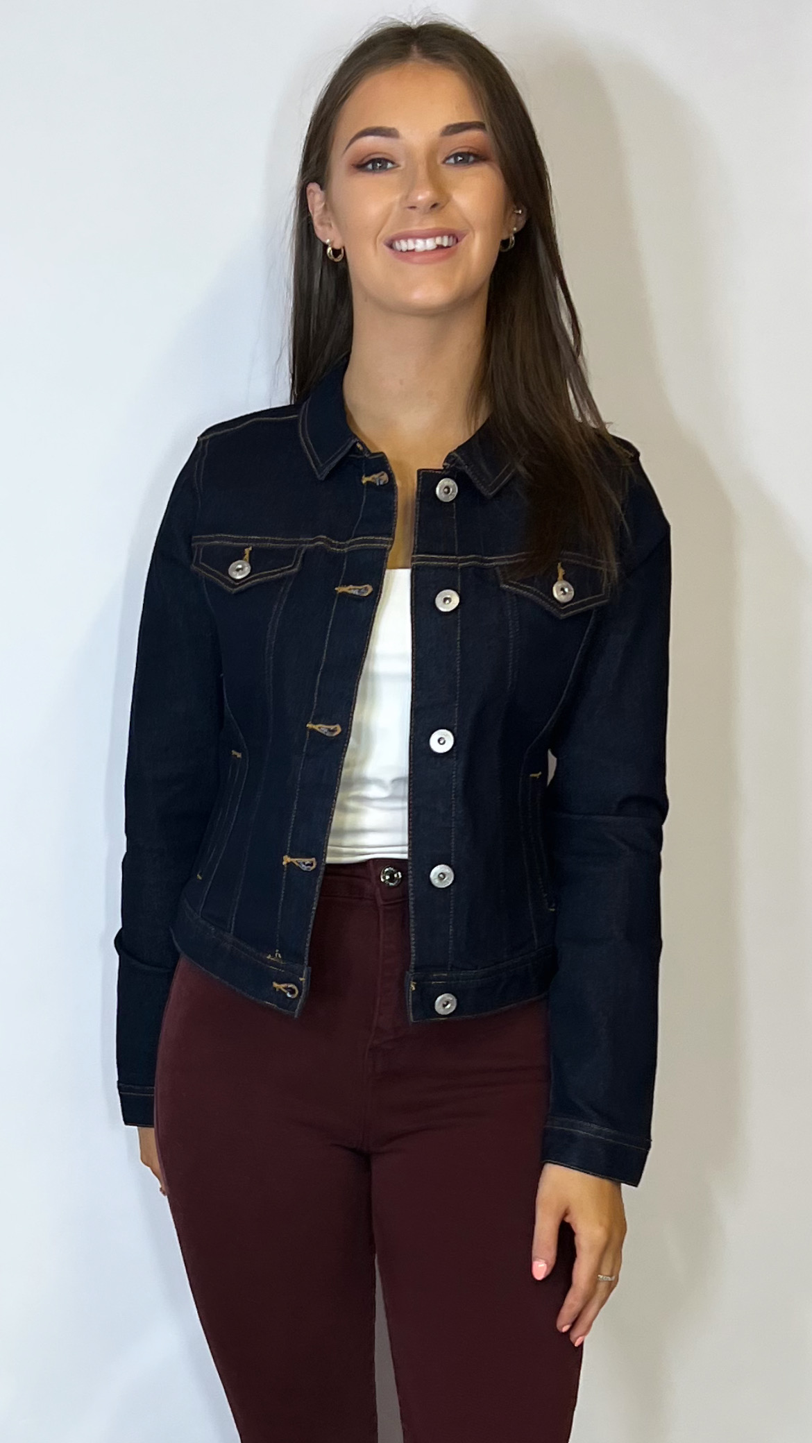 Ichi Dark Denim Jacket - Image 3