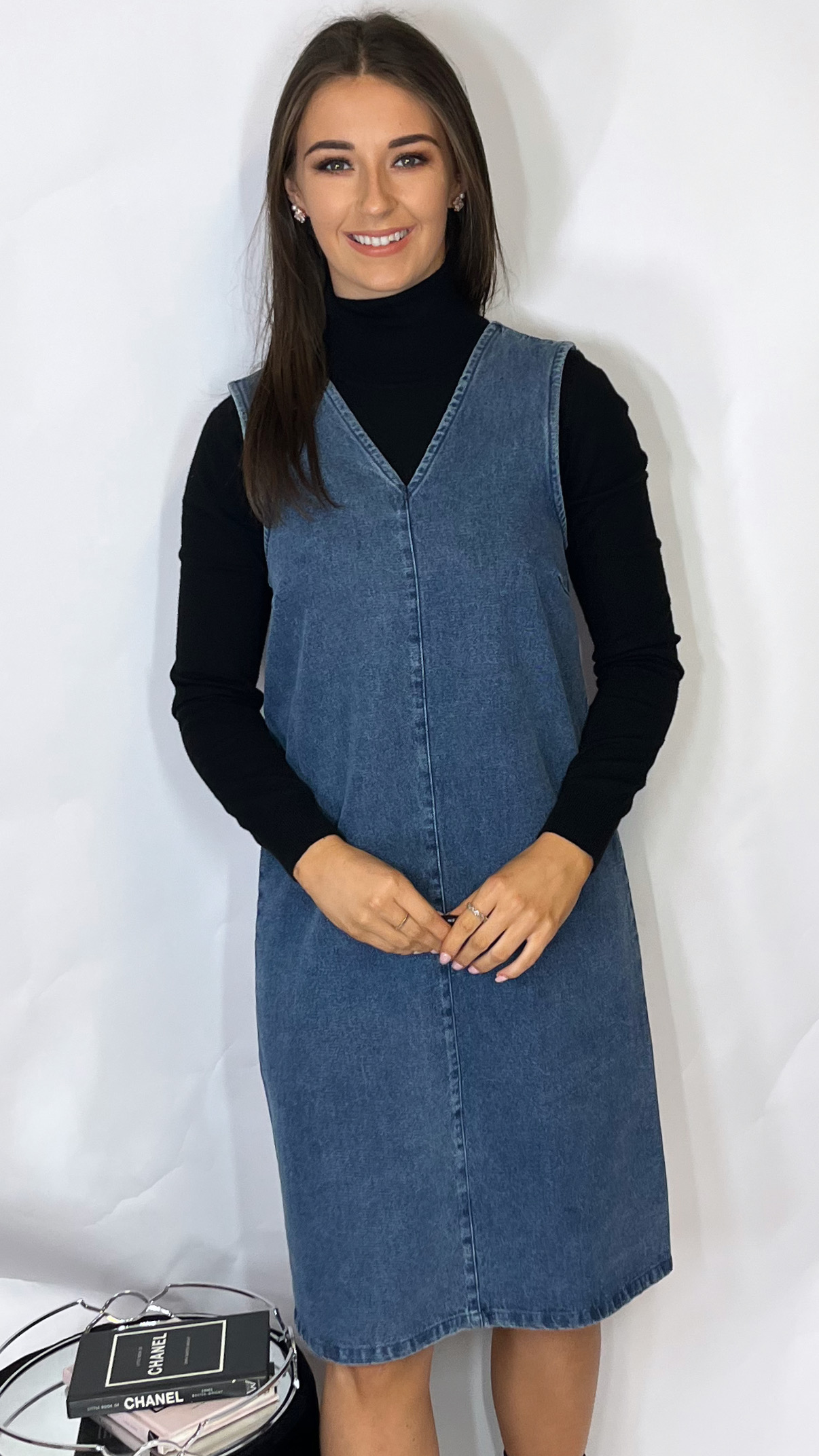 Ichi Hannah Denim Dress - Image 2