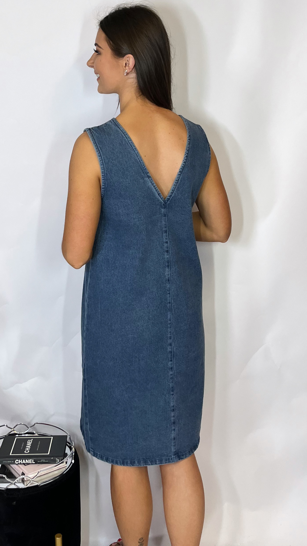 Ichi Hannah Denim Dress - Image 3