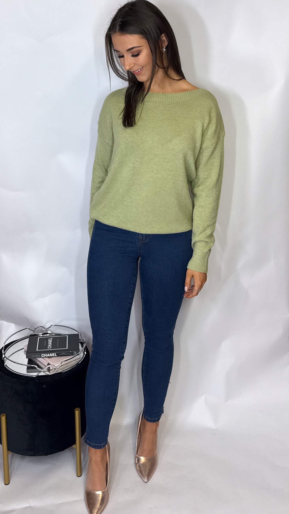 Ichi Sella Knit Sage