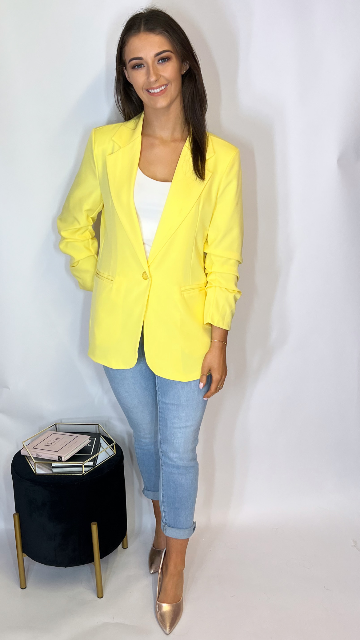 Ava Blazer Yellow