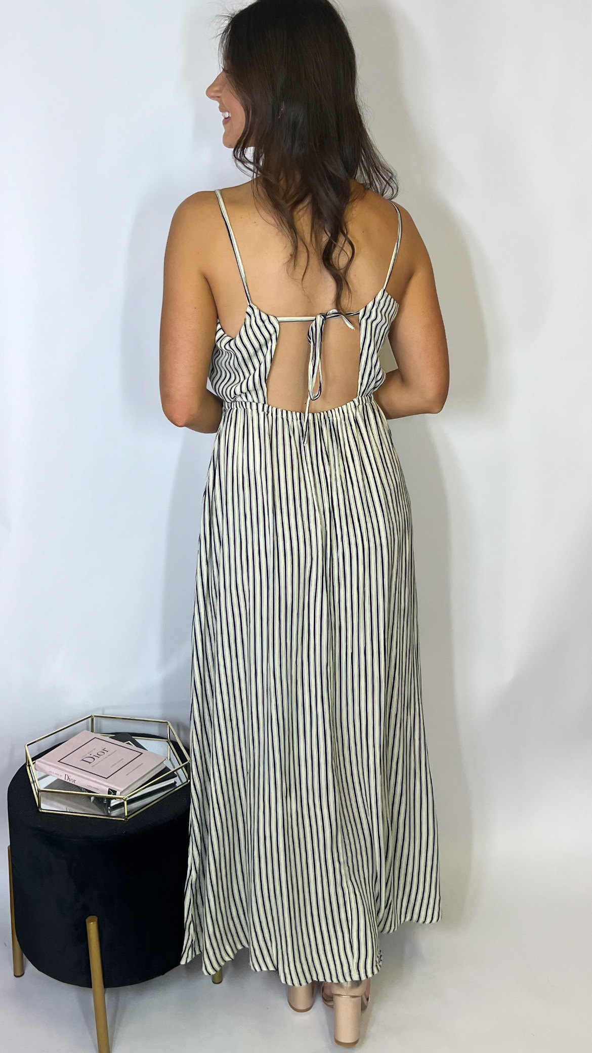 ICHI Marra Stripe Dress - Image 3