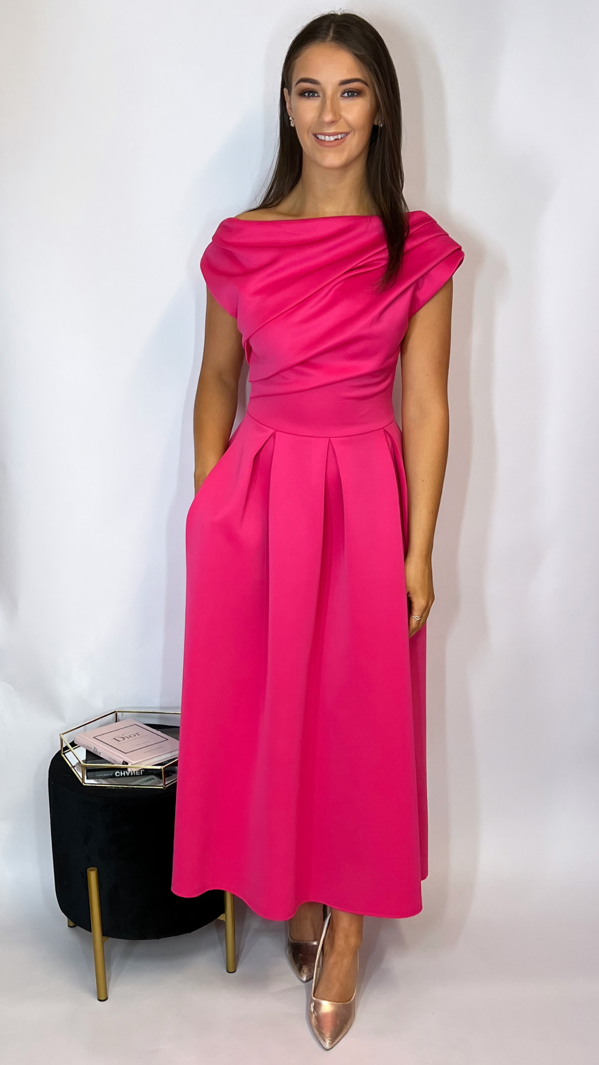 Betty Dress Fuchsia - Image 4