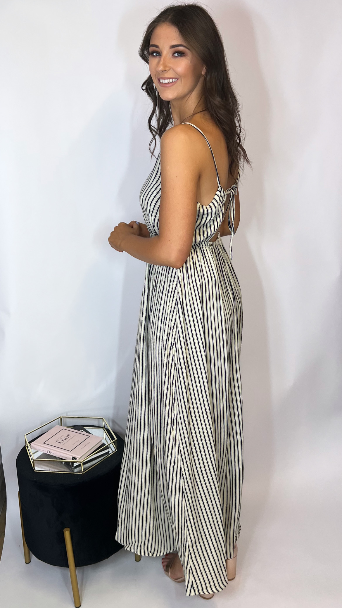 ICHI Marra Stripe Dress - Image 2
