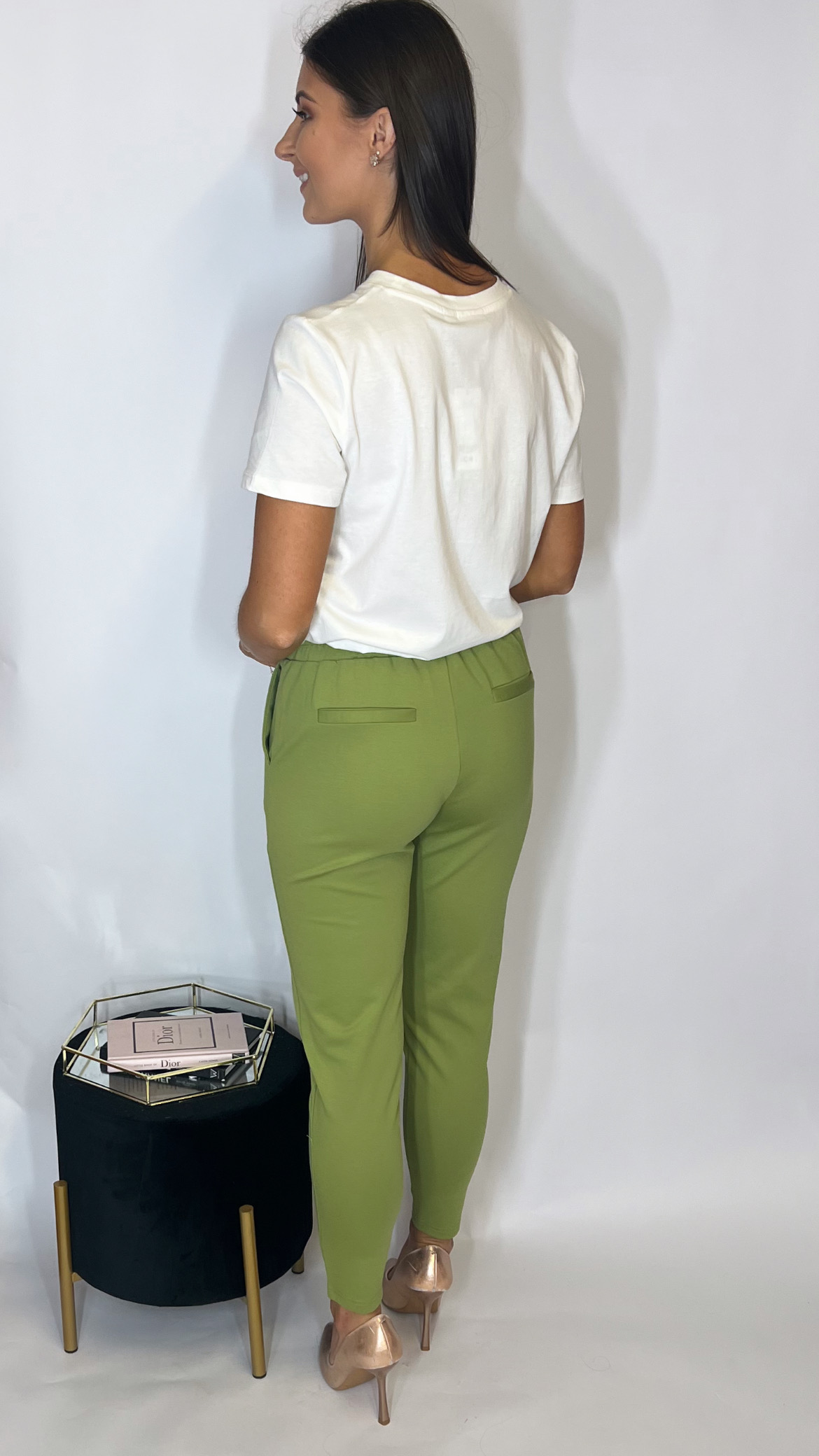 Ichi Kate Pant Lime - Image 3