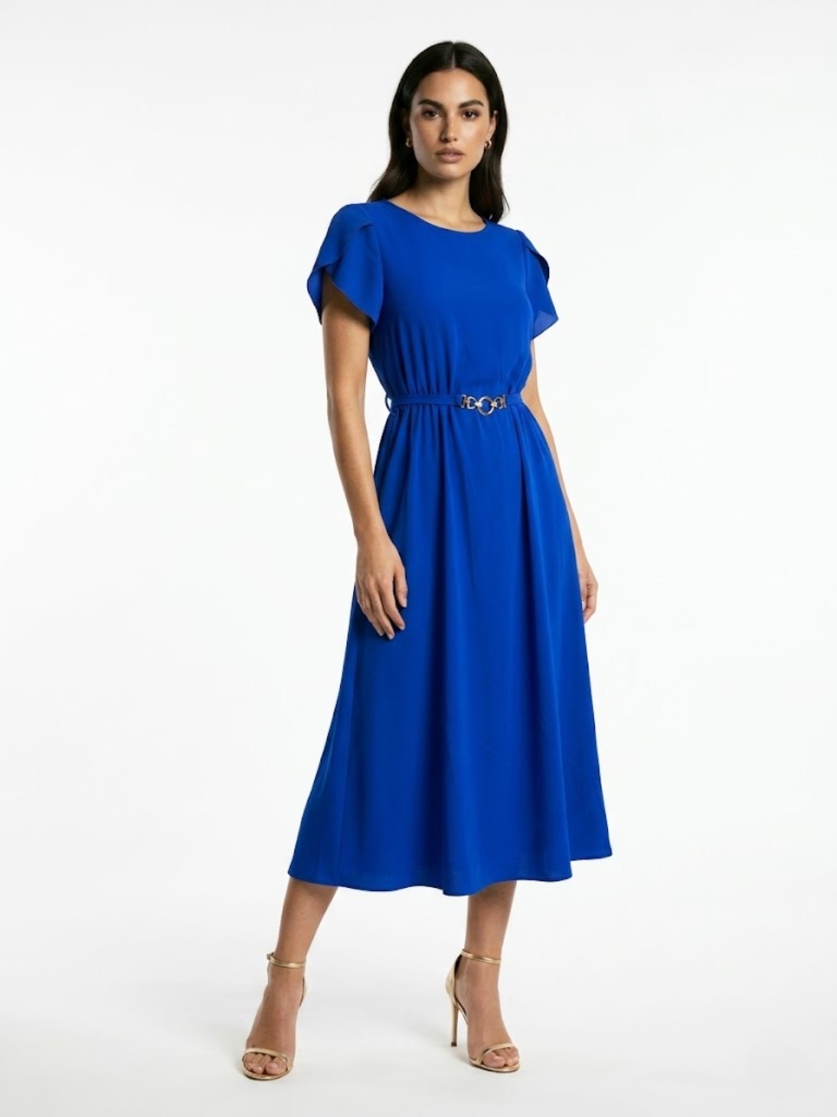 Velina Midi Dress Cobalt