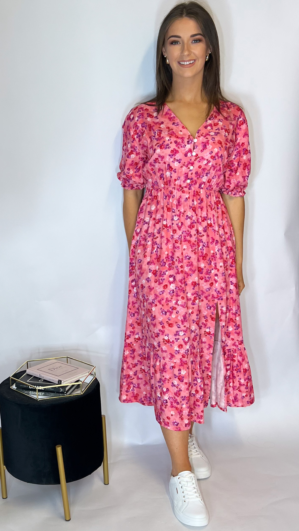 Fia Floral Midi Dress - Image 3