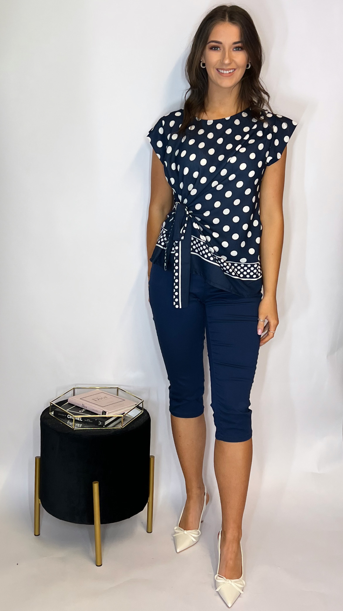 Una 3/4 Jeans Navy - Image 4