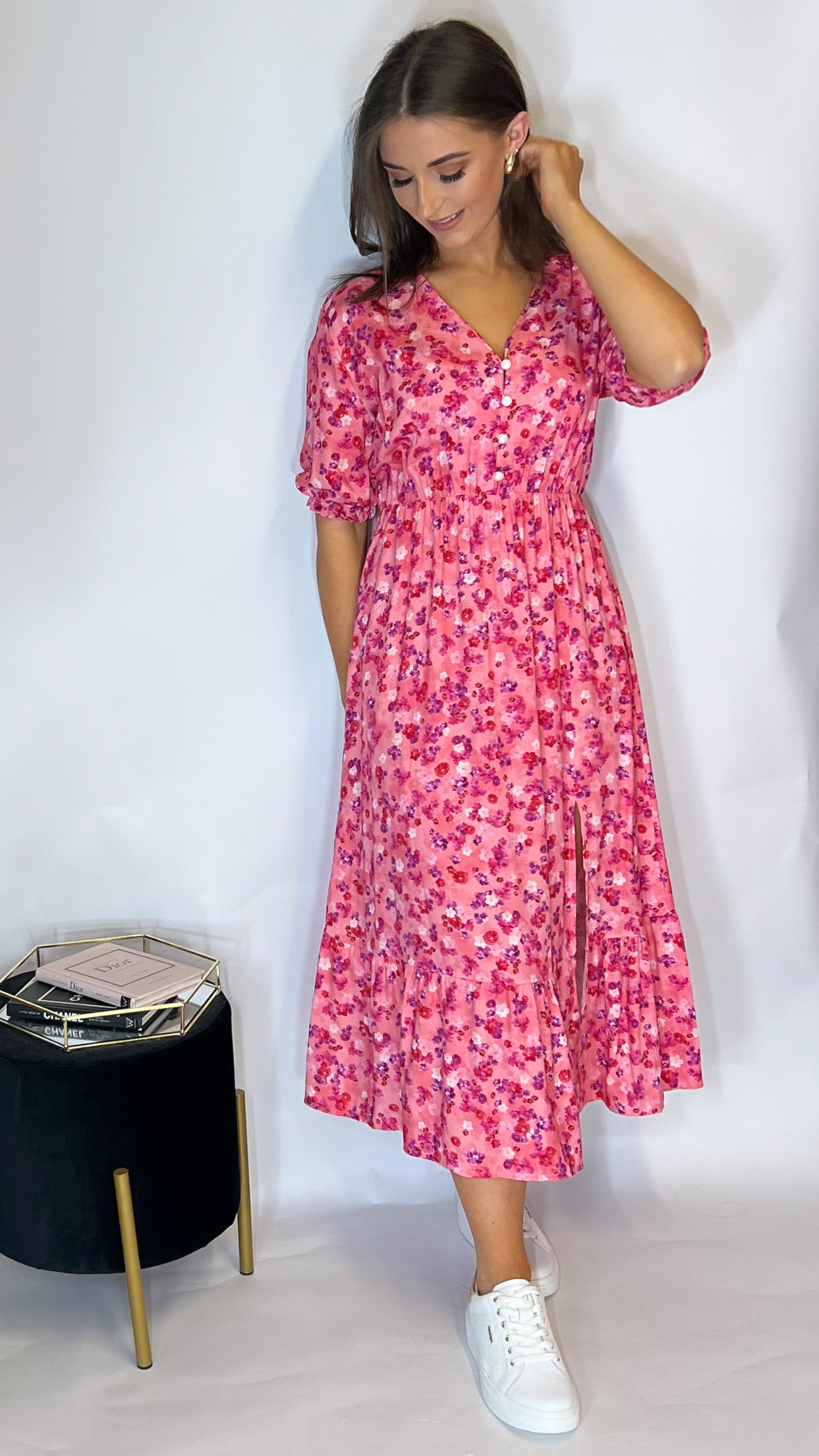 Fia Floral Midi Dress - Image 2