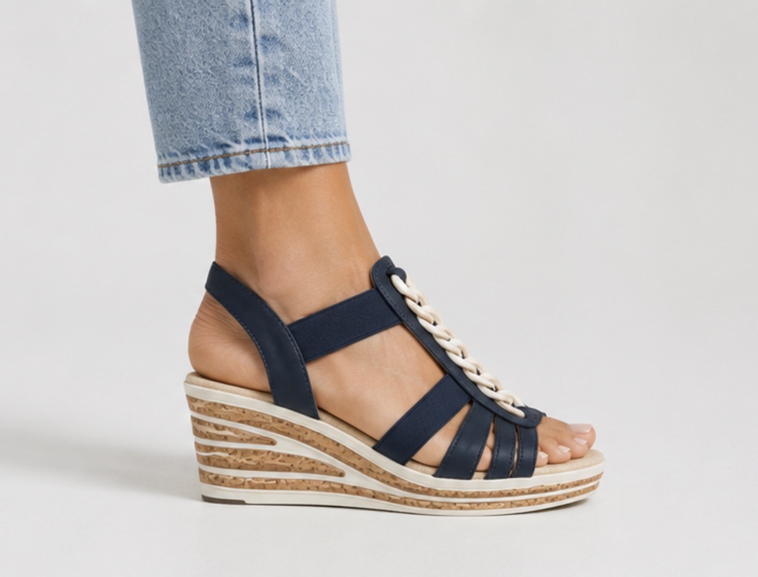 Susst Eliza Sandals Navy - Image 3