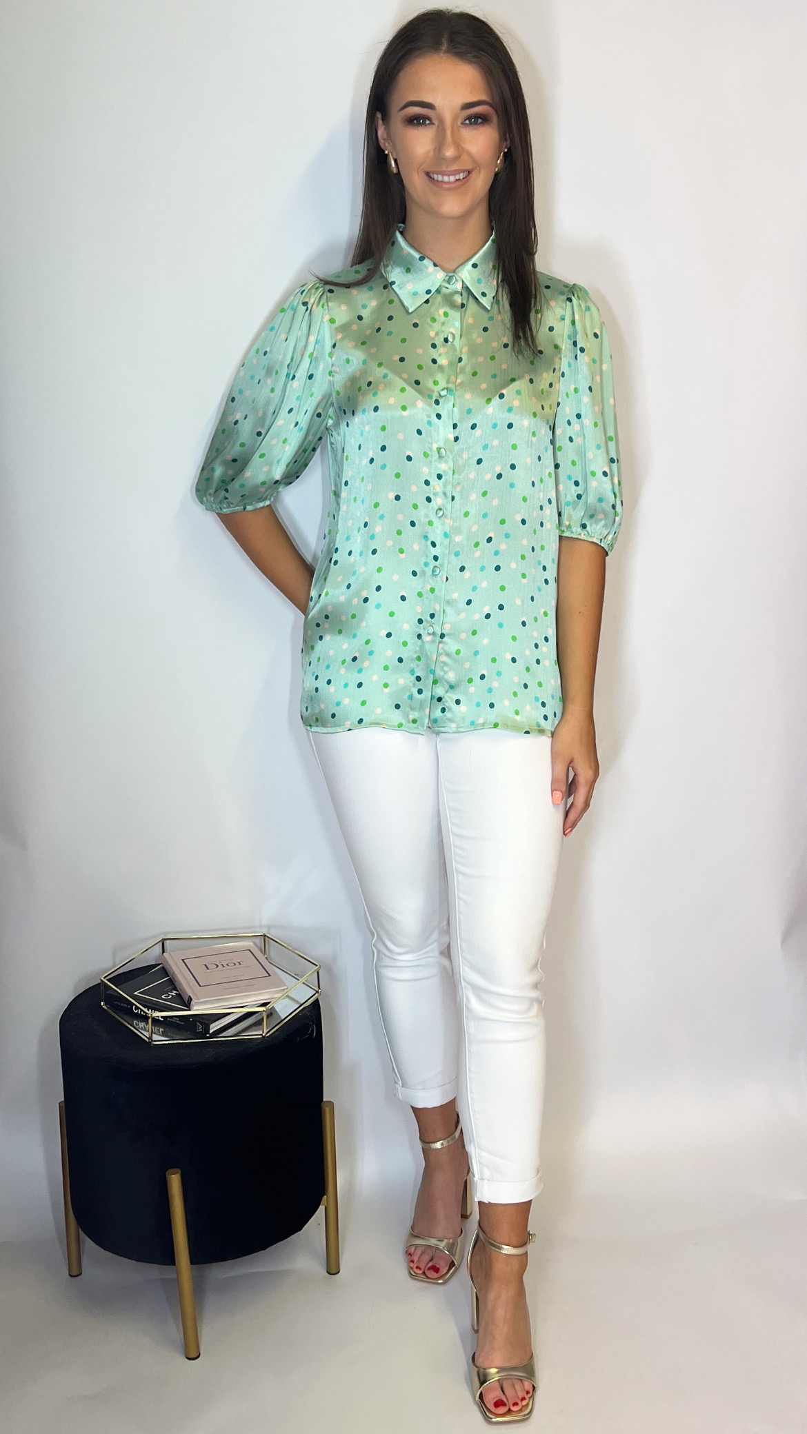 Jax Spot Print Blouse - Image 3