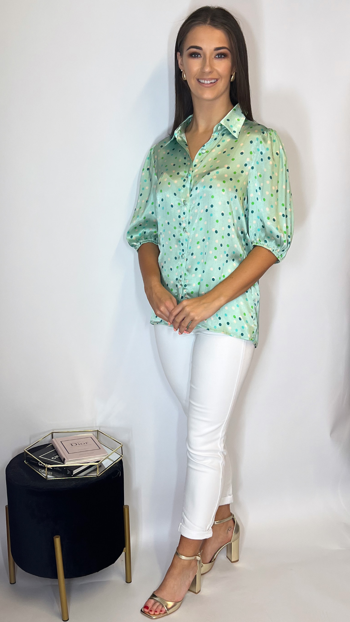 Jax Spot Print Blouse - Image 2