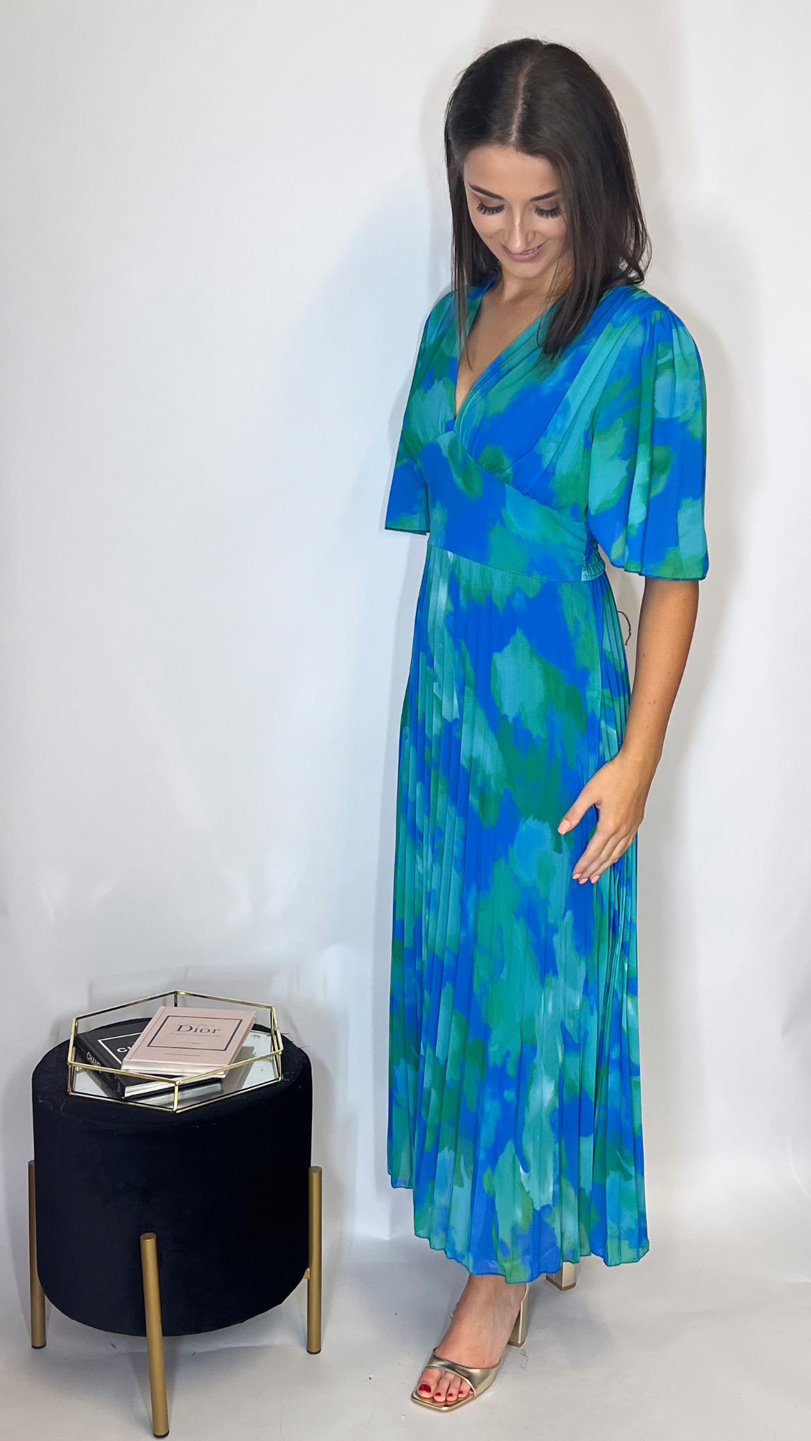Sahara Dress Blue & Green - Image 4