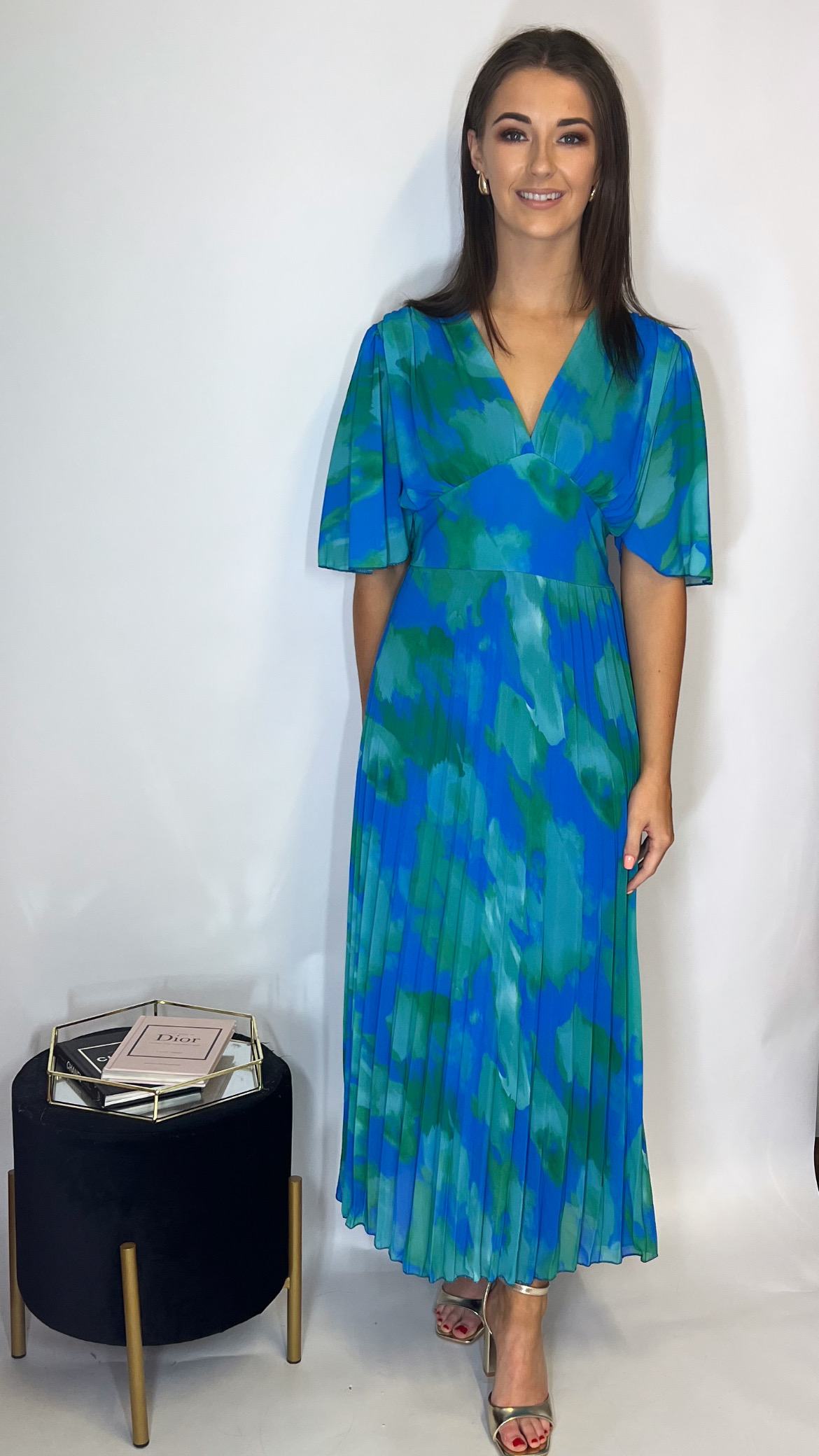 Sahara Dress Blue & Green - Image 3