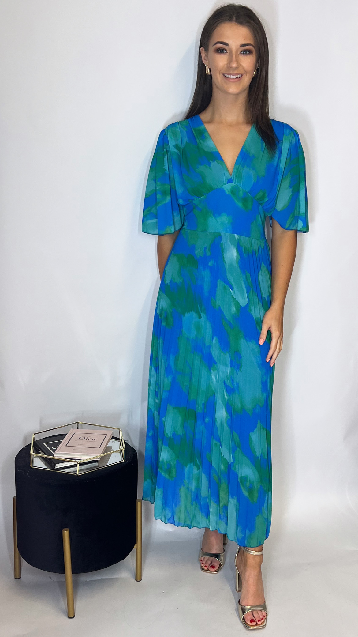 Sahara Dress Blue & Green - Image 2