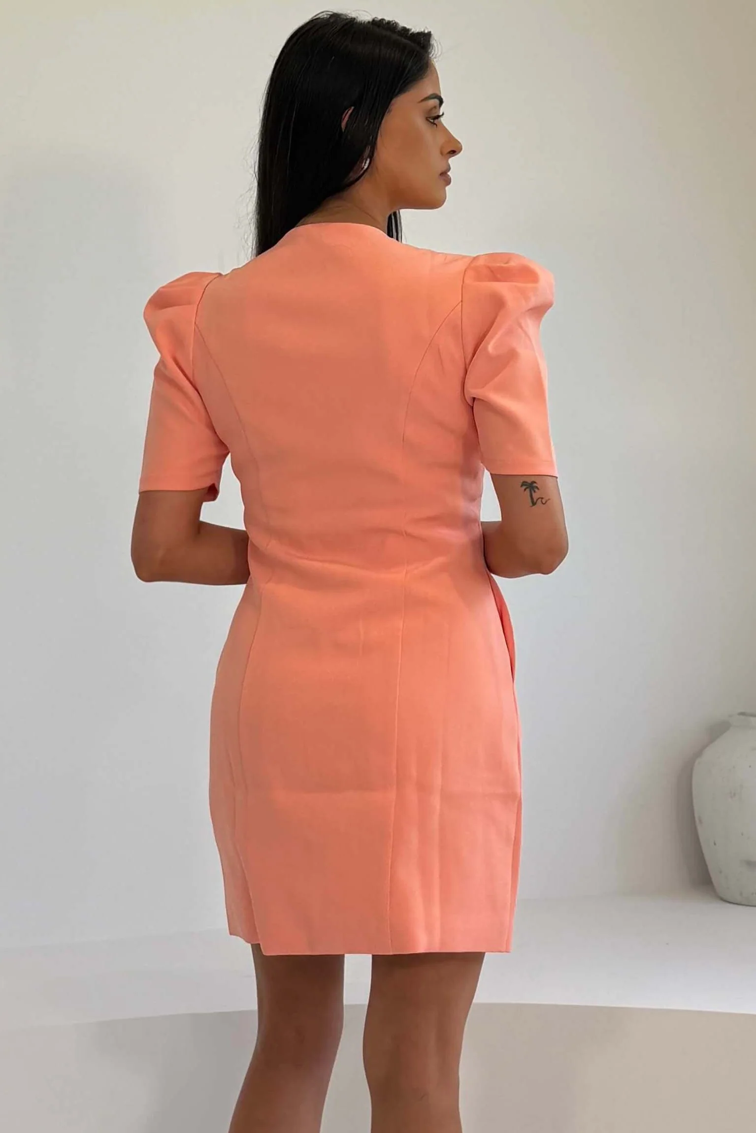 Megan Dress Peach - Image 2