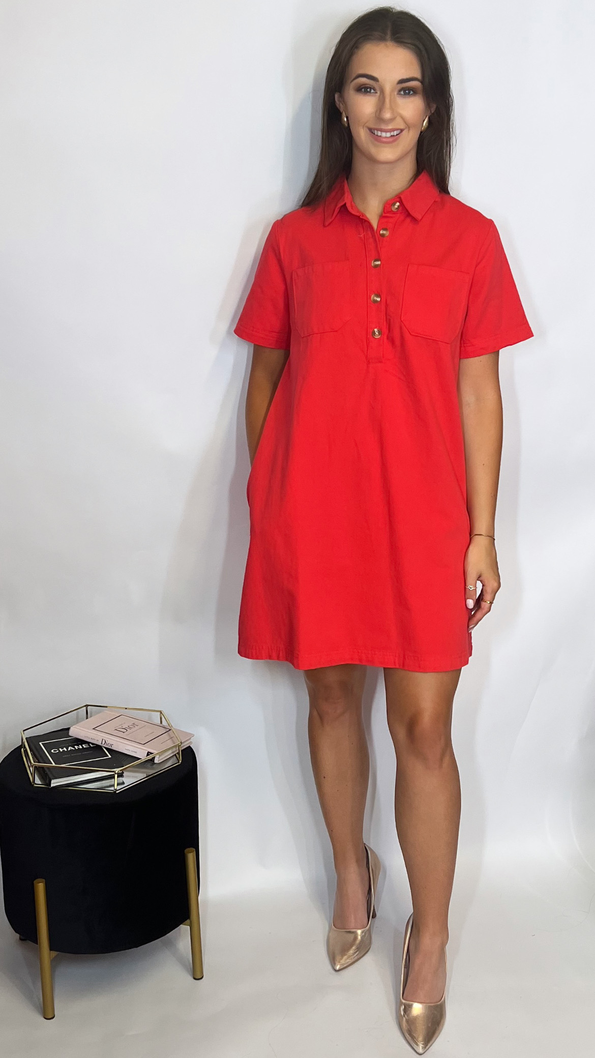 India Dress Red