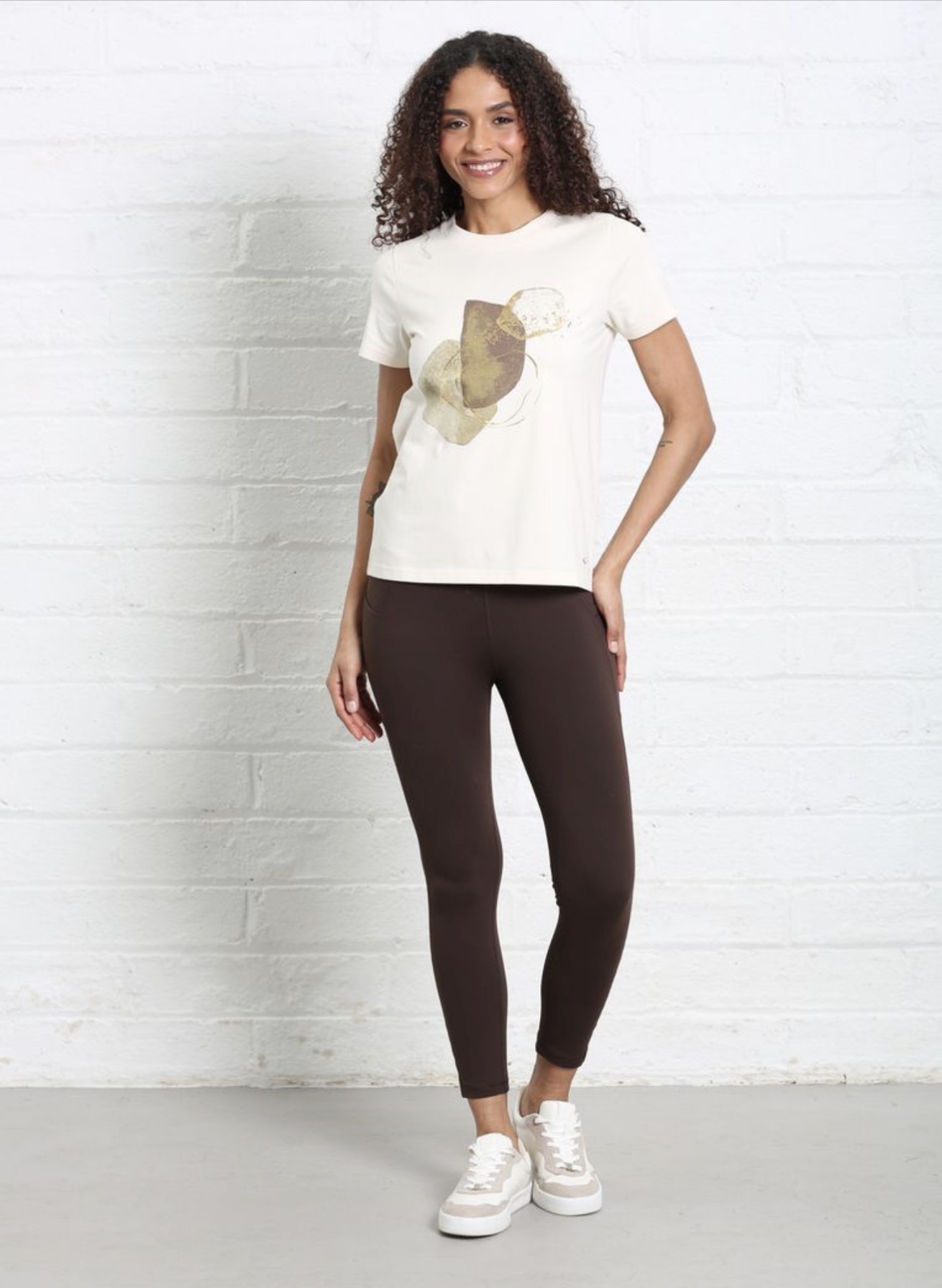 R&R Nessa Leggings Brown