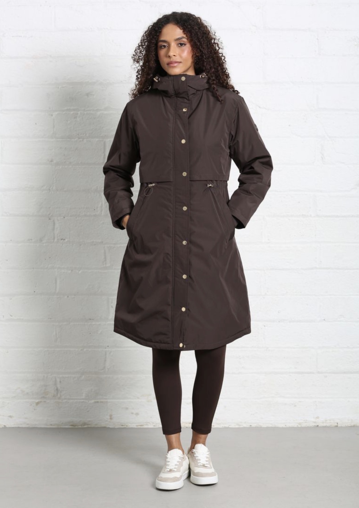 R&R Becca Coat Brown