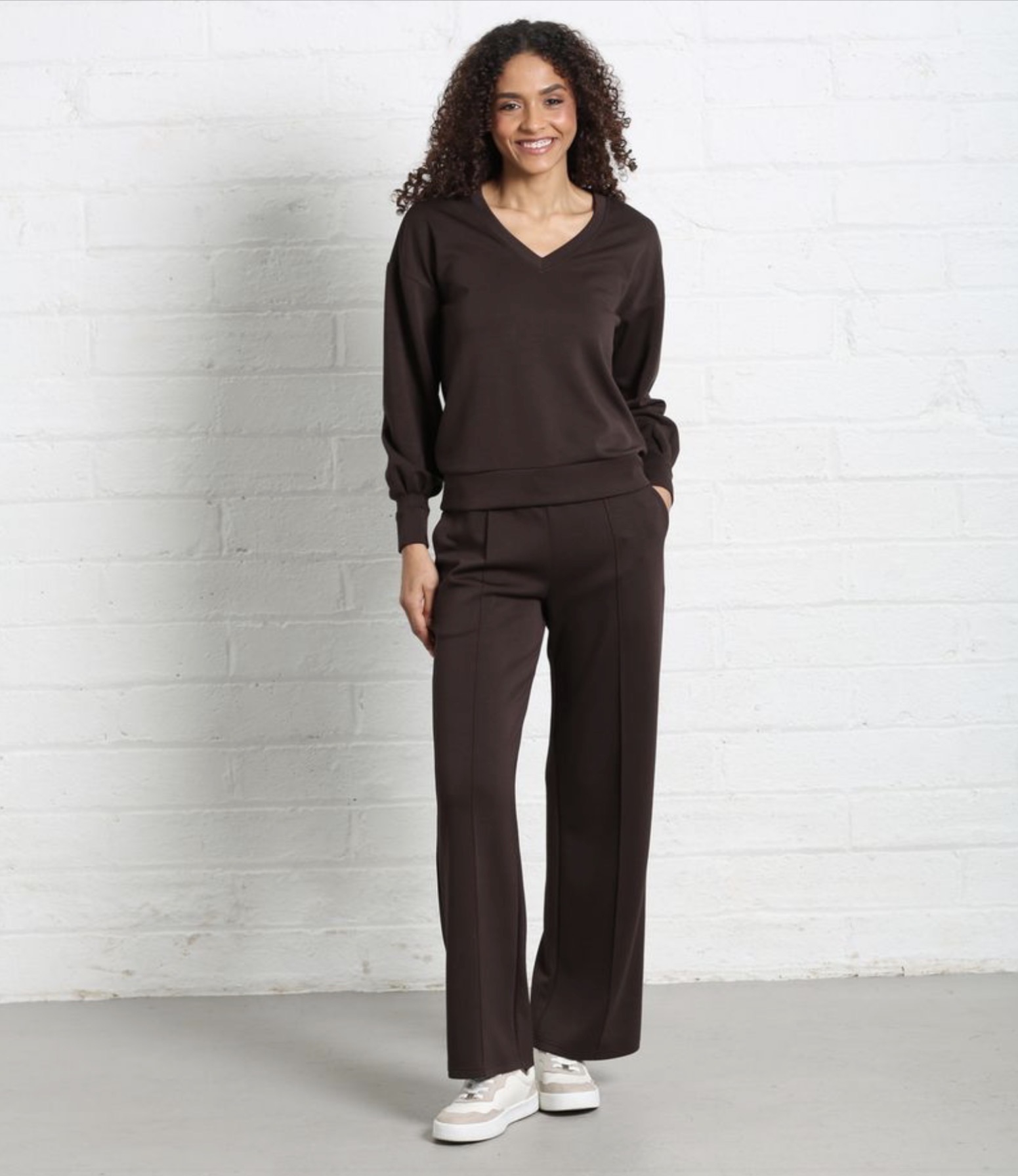 R&R Elara Sweater Brown