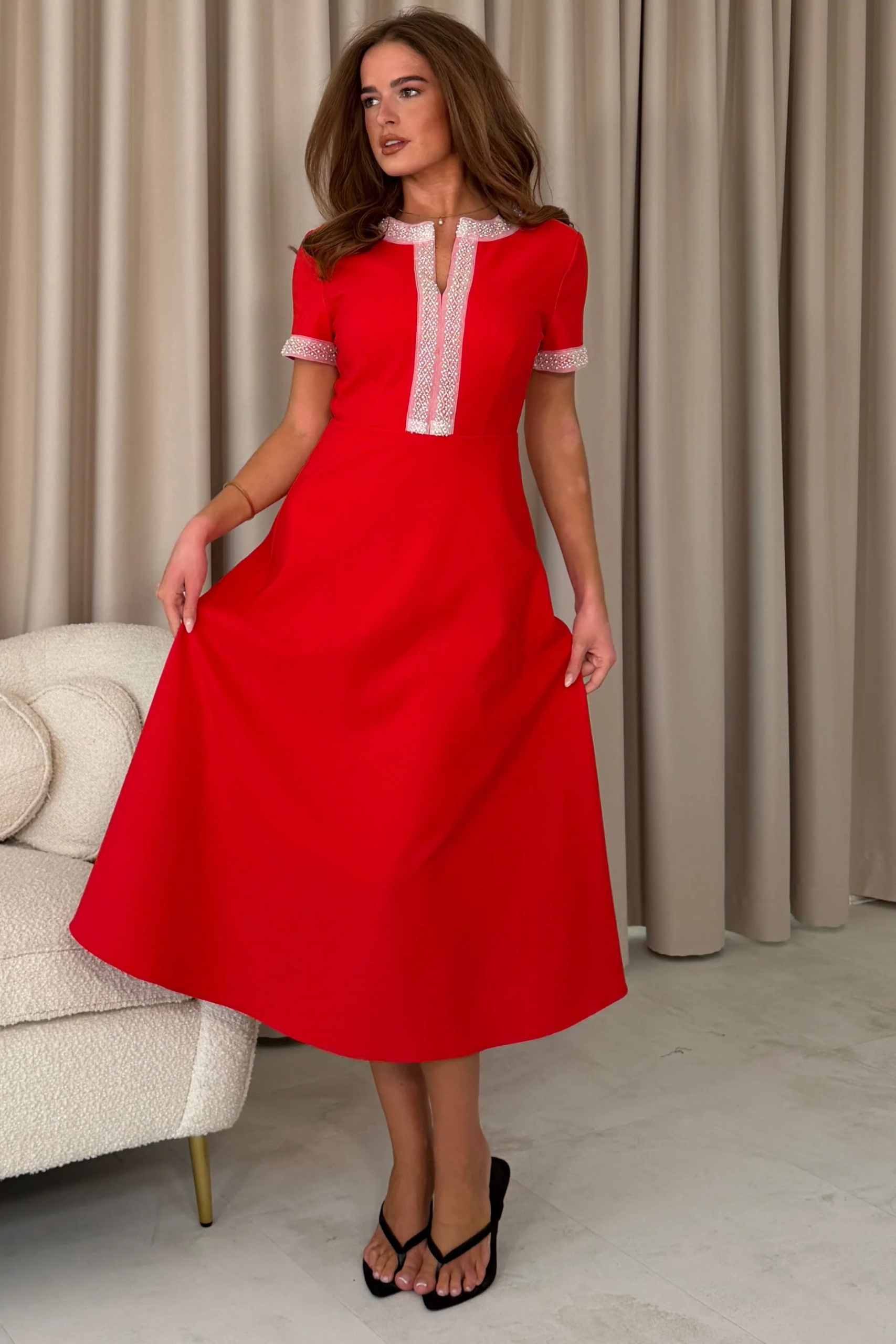 Natalie Dress Red