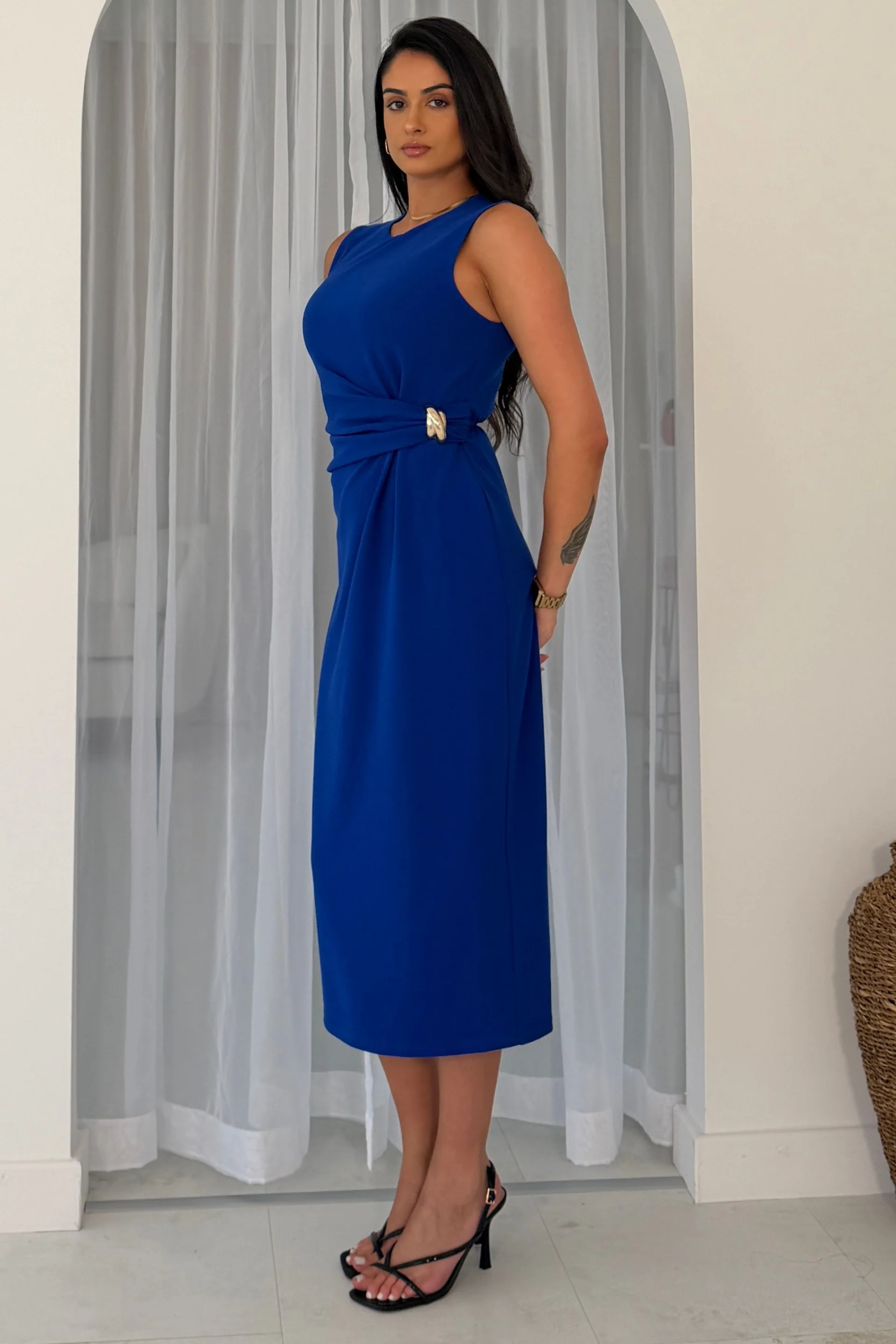 Louisa Dress Cobalt - Image 4