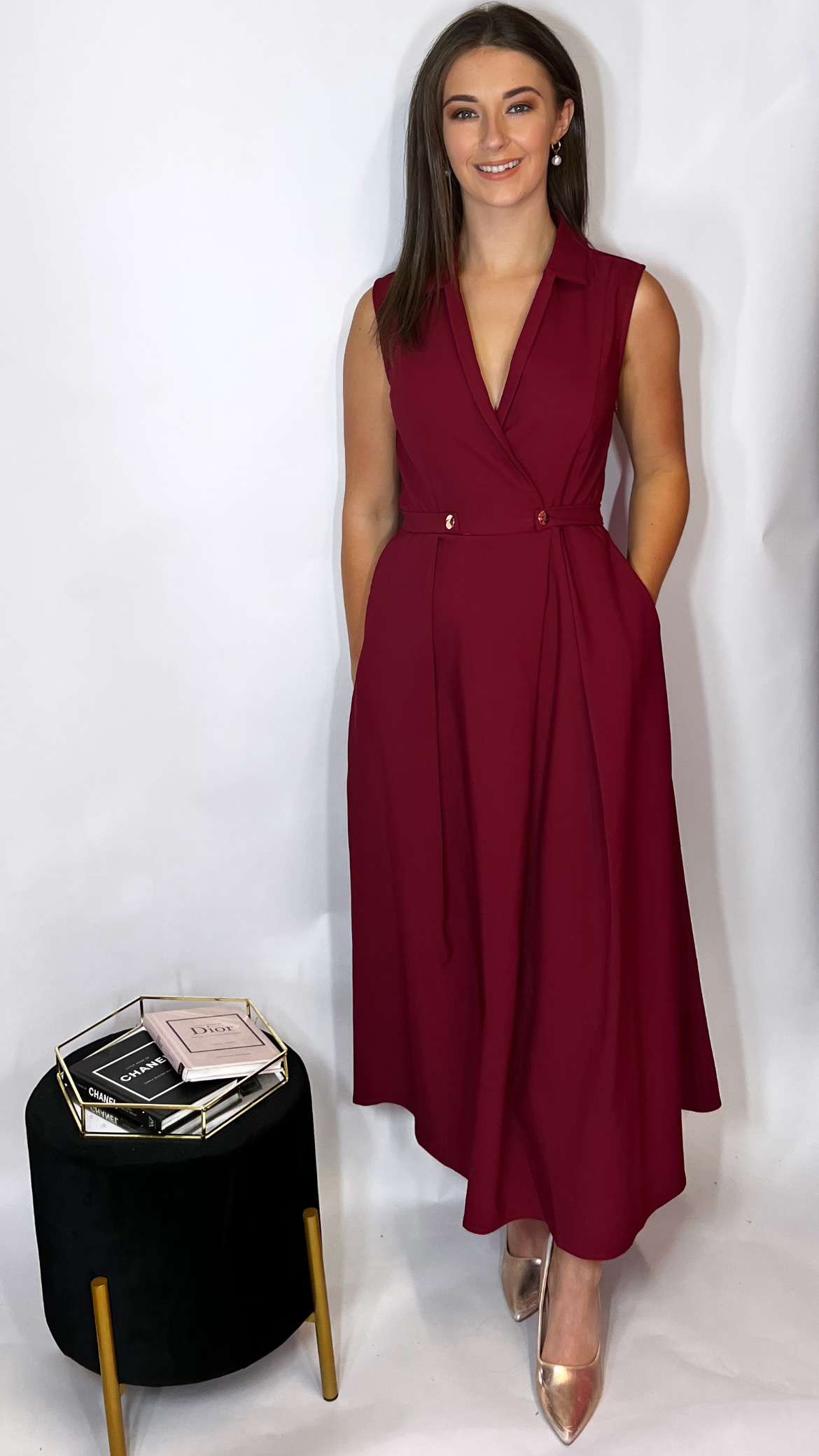 Paloma Dress Wine - Image 4