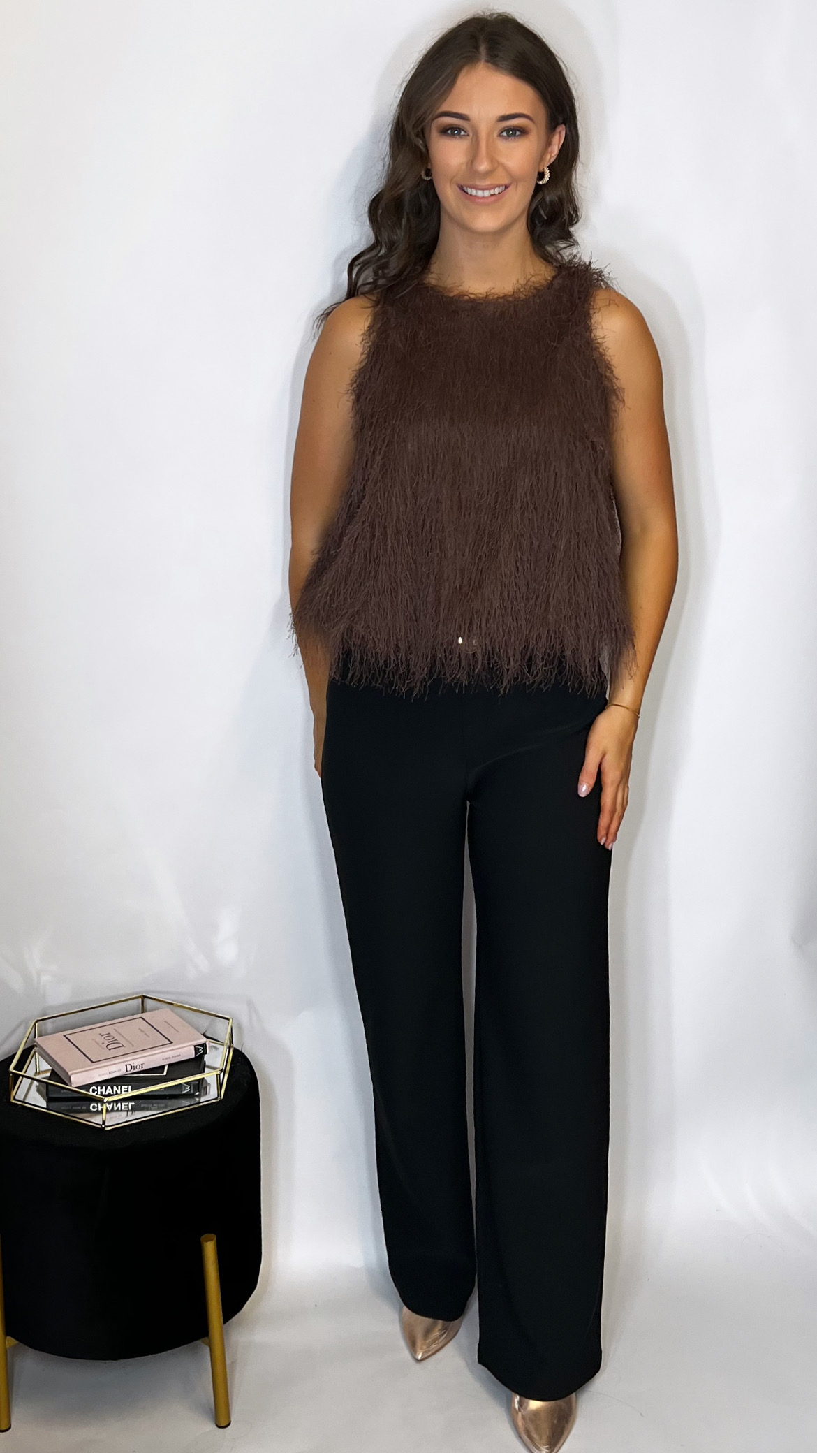 Rhea Feather Top - Image 3