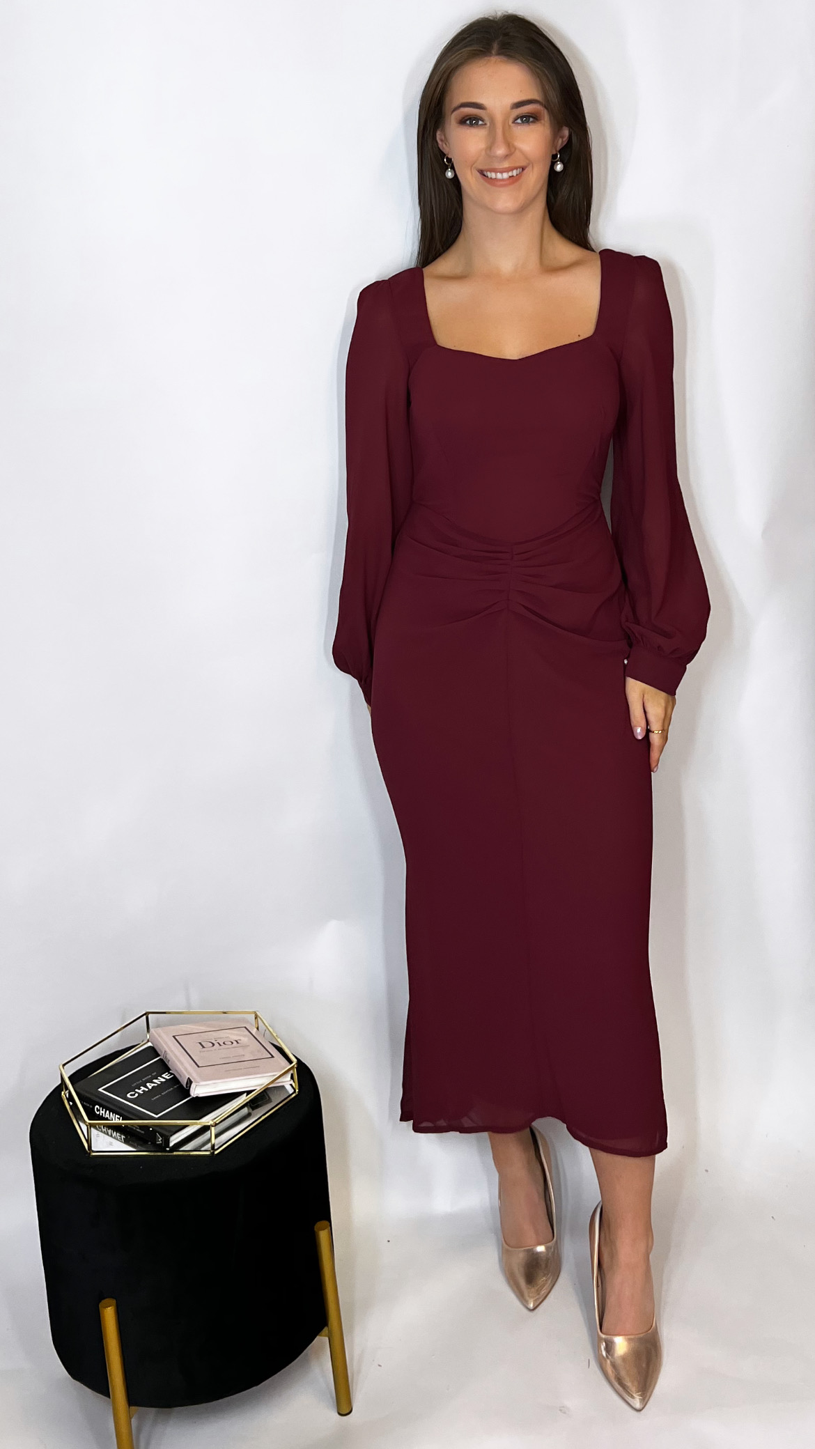 Mina Dress Wine