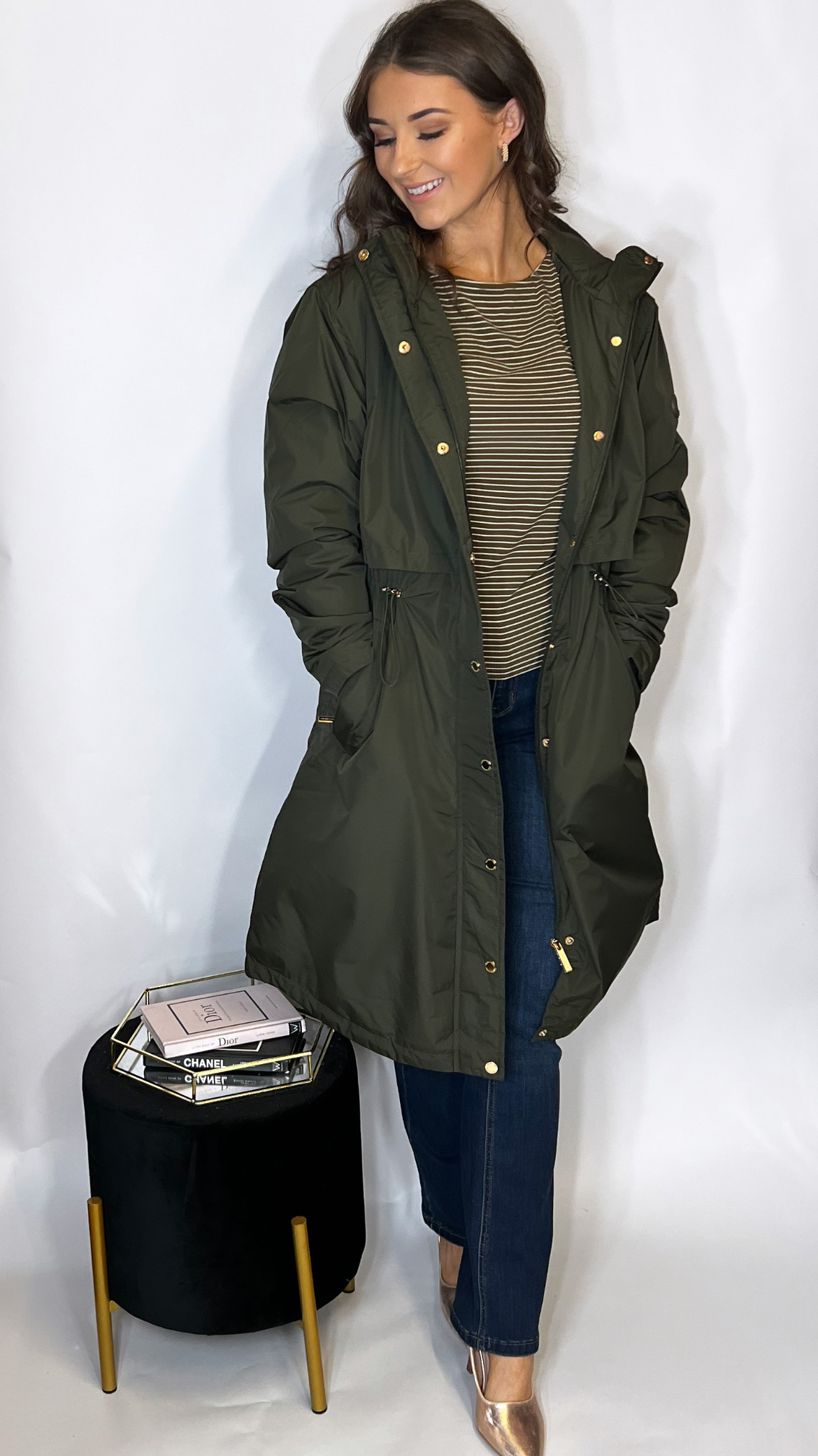 R&R Becca Coat Khaki - Image 3