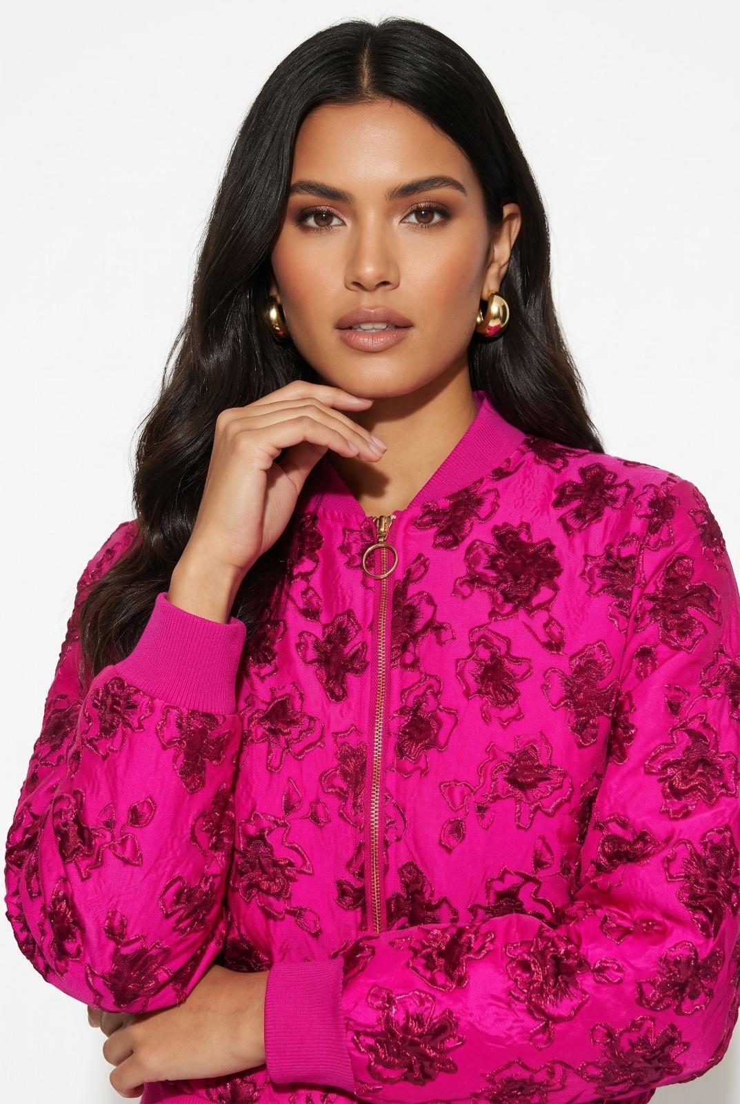 Zinnia Pink Floral Jacket