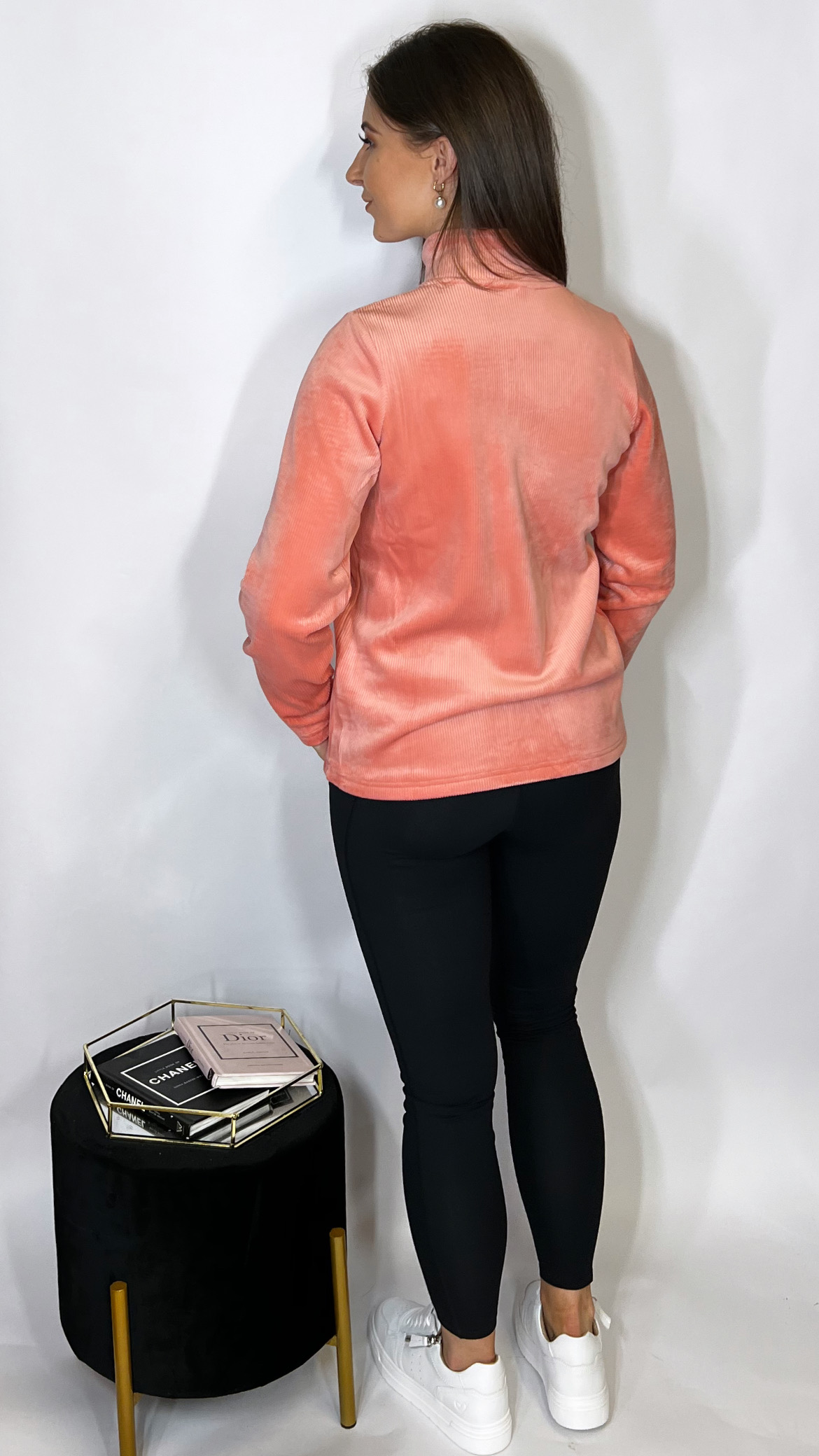 R&R Paige Half Zip Pink - Image 4