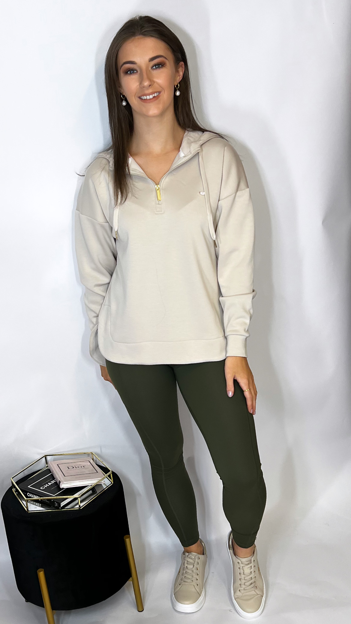 R&R Rumi Hoodie Stone