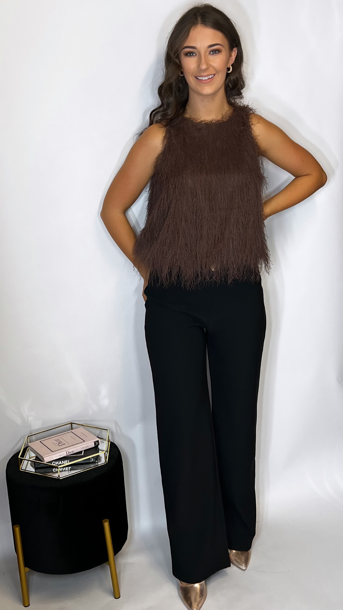 Rhea Feather Top - Image 2