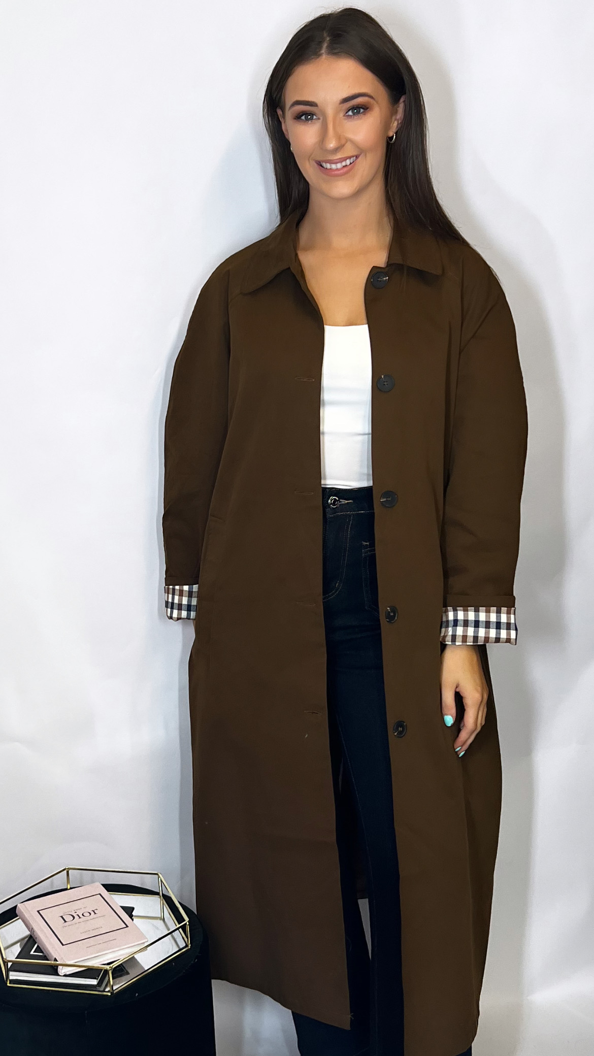 Clara Coat Brown
