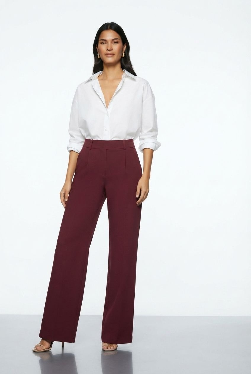 Elodie Wine Trousers