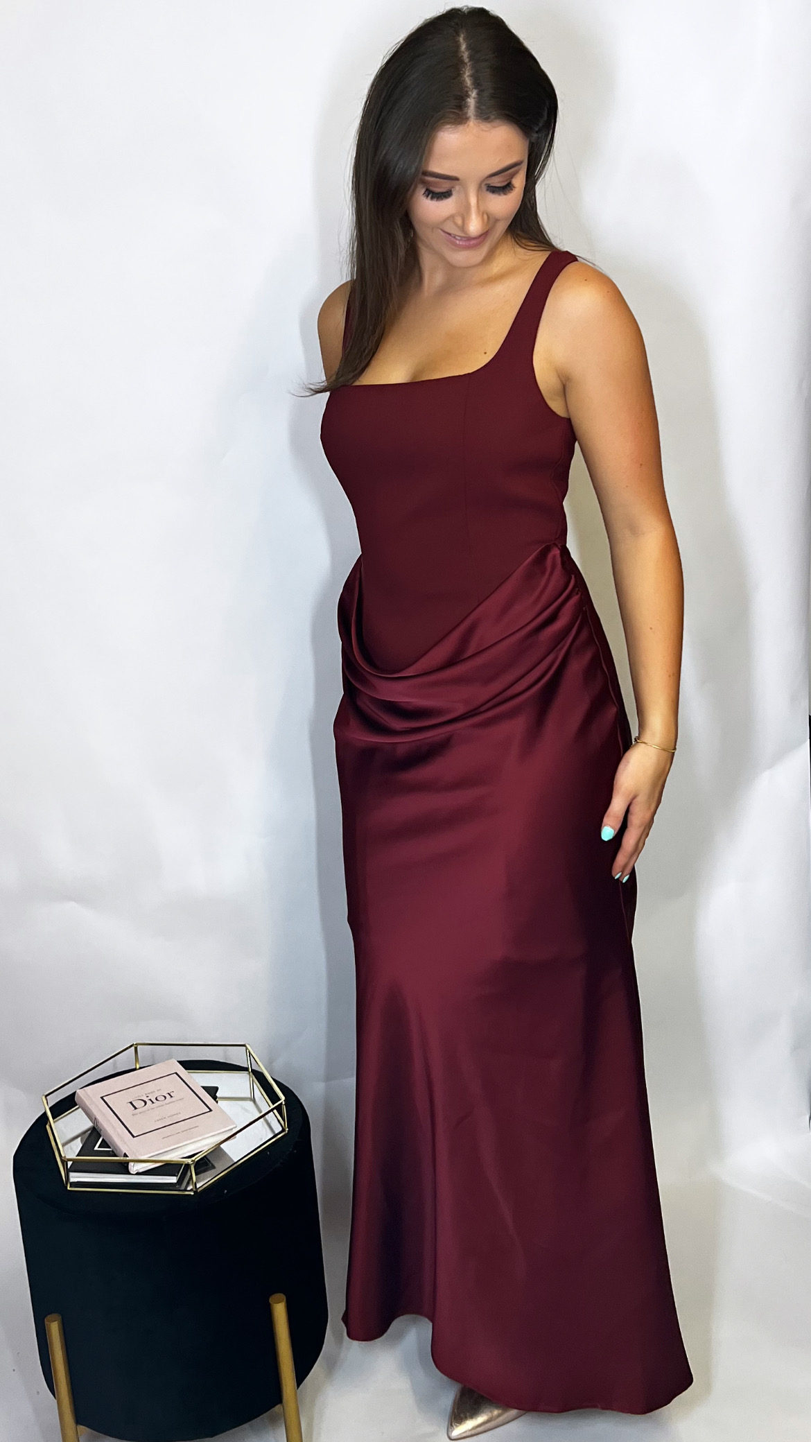 Justine Dress Wine - Image 3