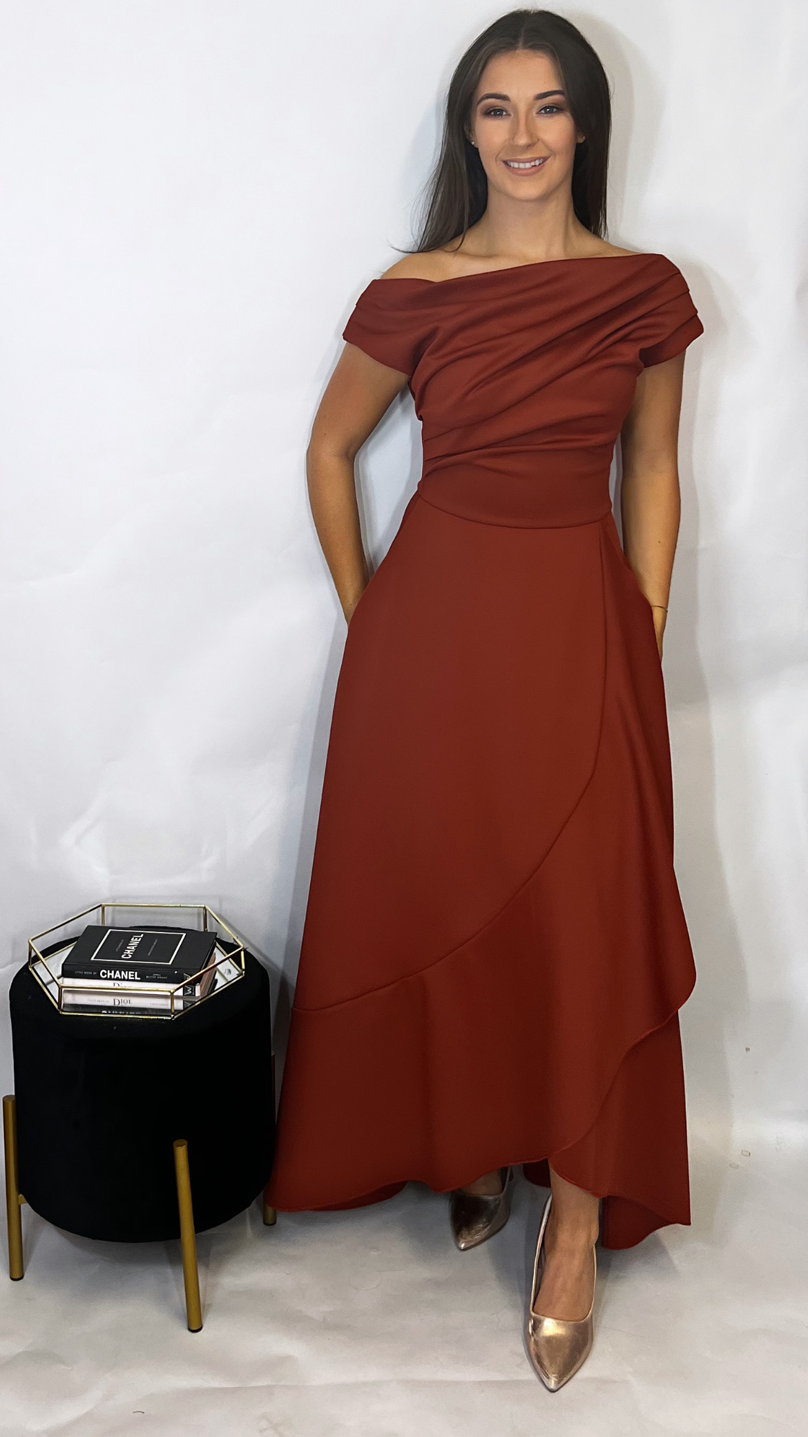 Florie Dress Rust - Image 2