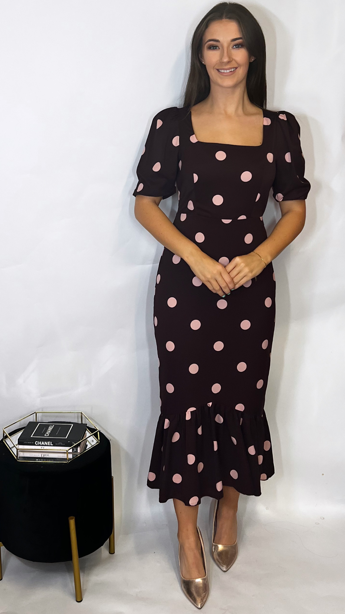 Jennifer Dress Wine - Image 3