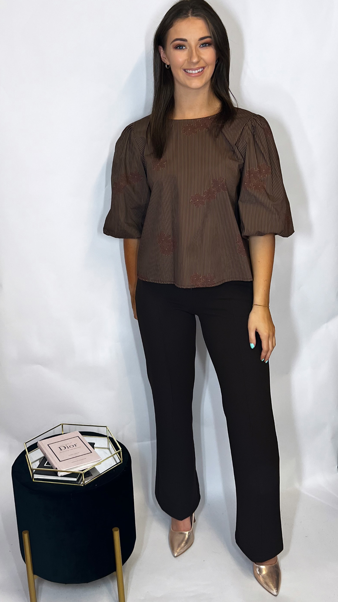 K&P Reese Top Chocolate Brown