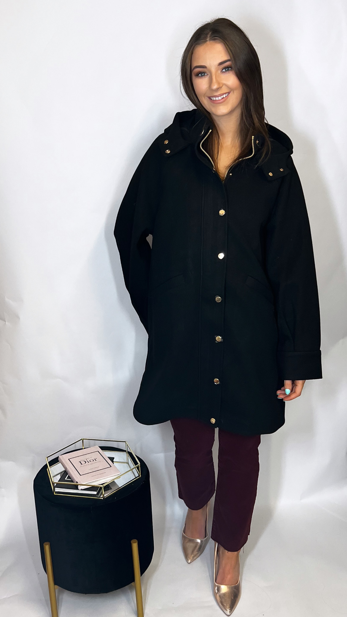 R&R Joanna Coat Black - Image 2