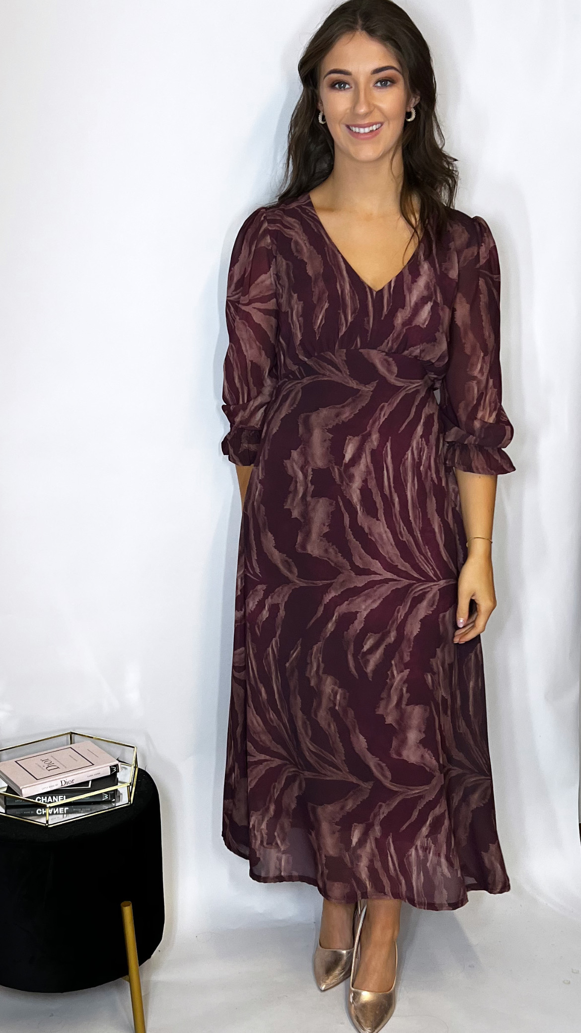 K&P Streasa Dress Plum - Image 4