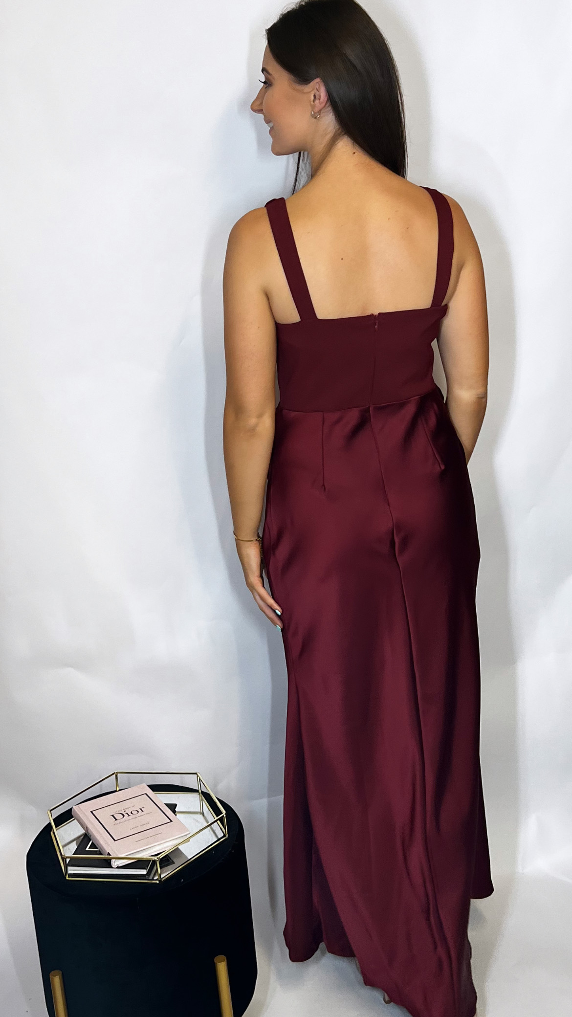 Justine Dress Wine - Image 2