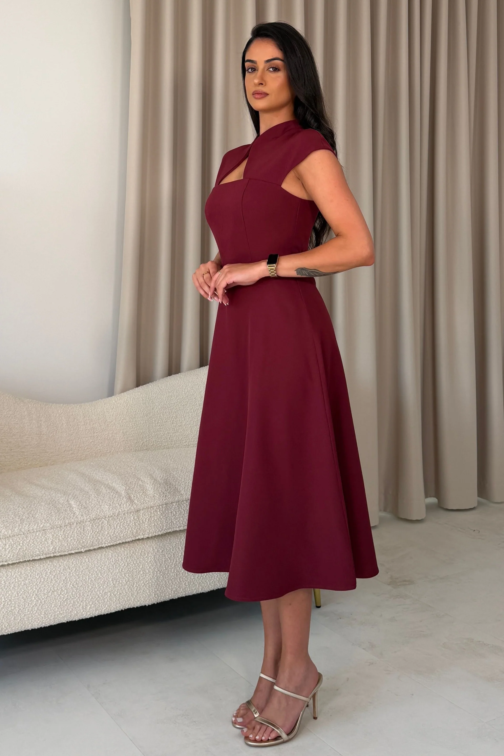 Amora Dress Wine - Image 2