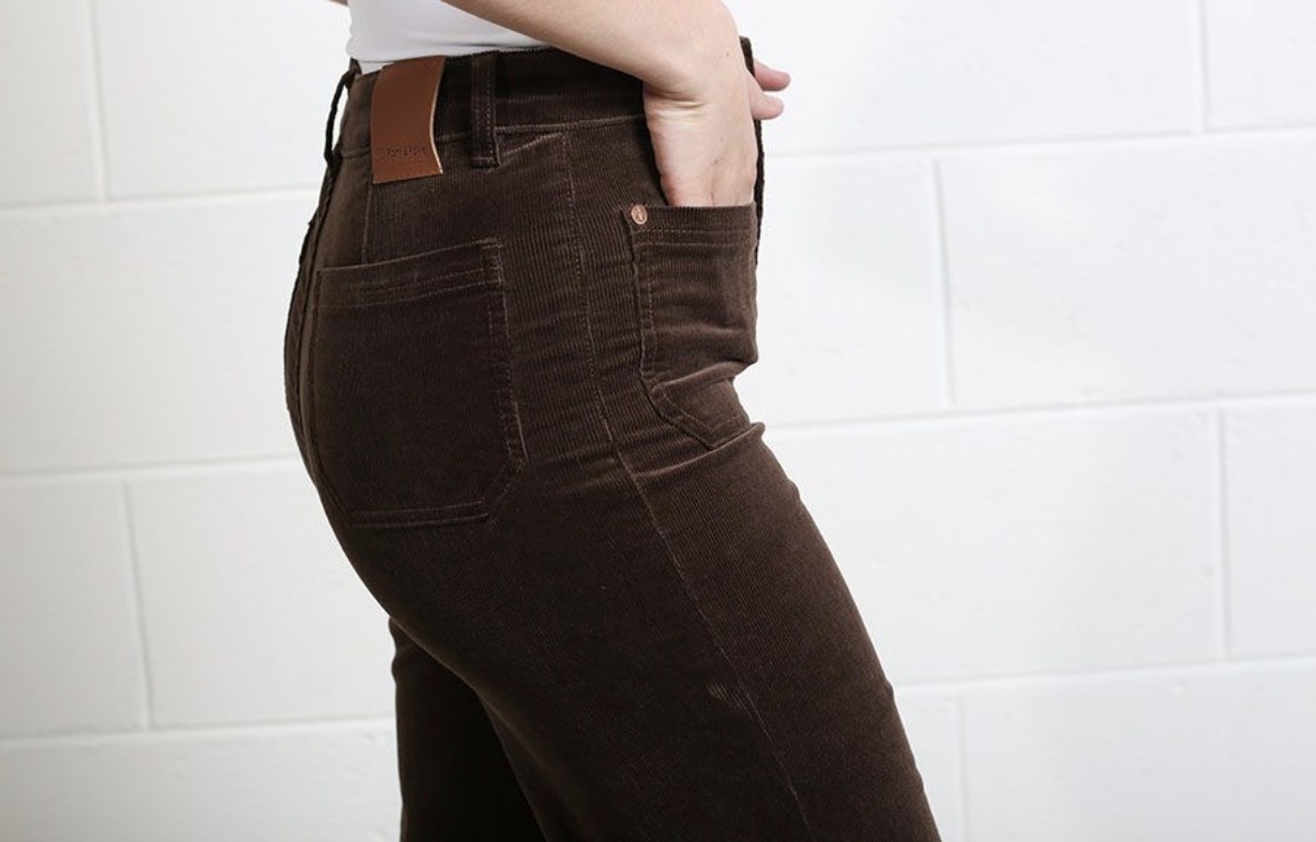 R&R Bridget Cord Brown -XS Leg - Image 3