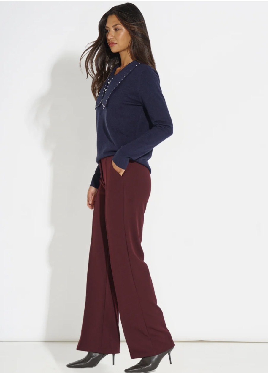 K&P Yale Trouser Plum - Image 3